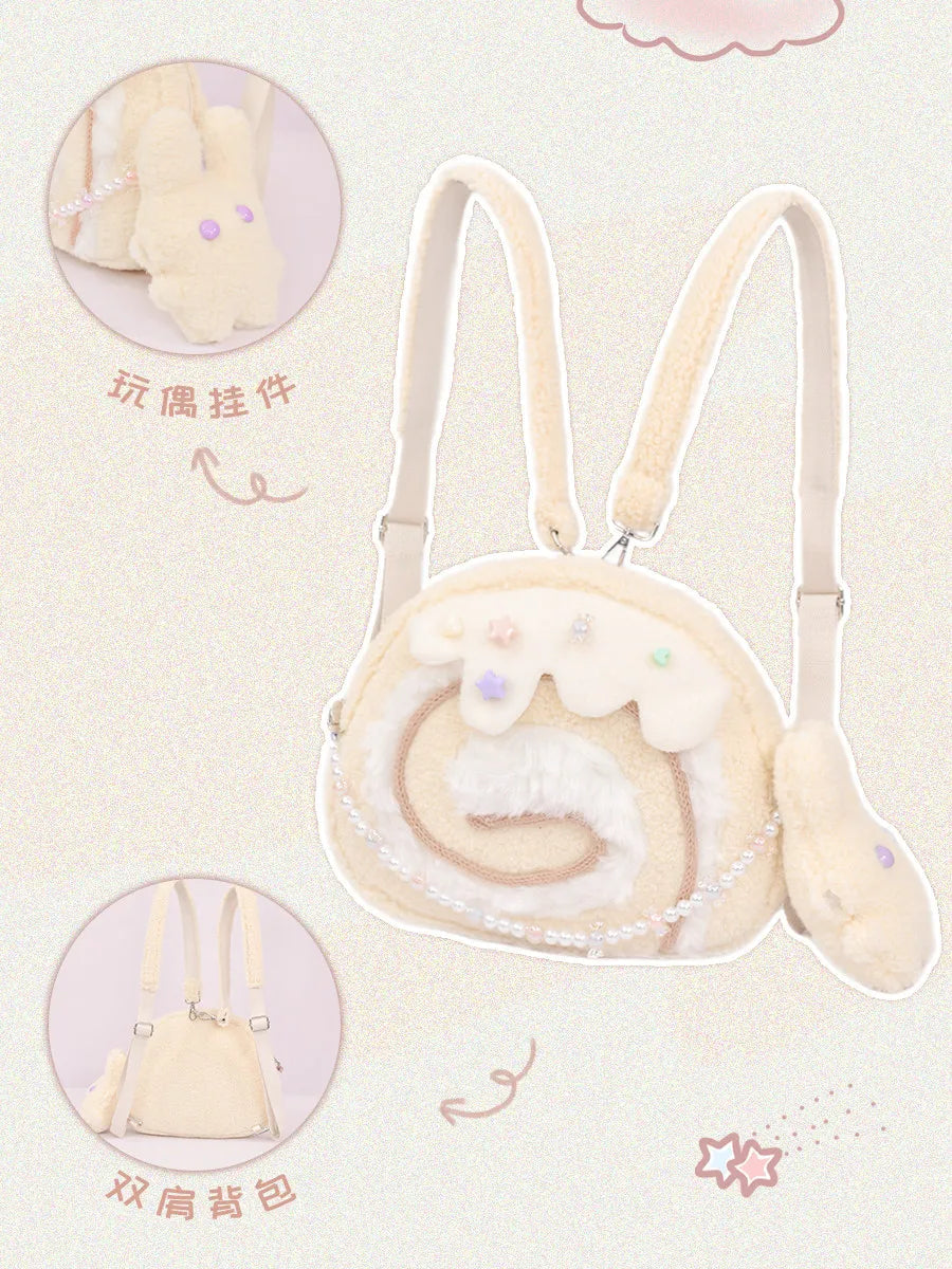 Cake Roll Plushie Shoulder Bag, 11"x9" | 28x23 cm — image 7