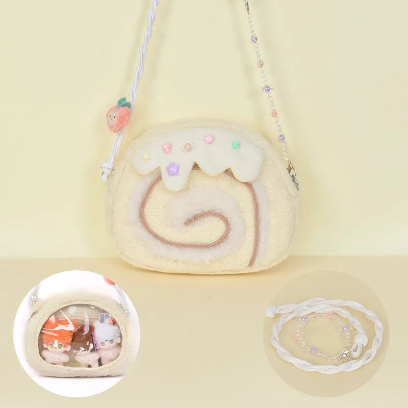 Cake Roll Plushie Shoulder Bag, 11"x9" | 28x23 cm — image 6