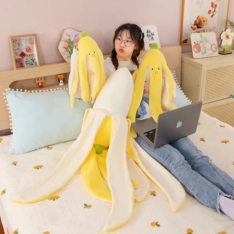 Cute Banana Peel Plush Toy | Funny Slipping Banana Stuffed Animal — image 6