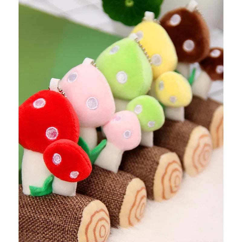 Mushroom Plush Keychain & Pendant, 5 Colors — image 2