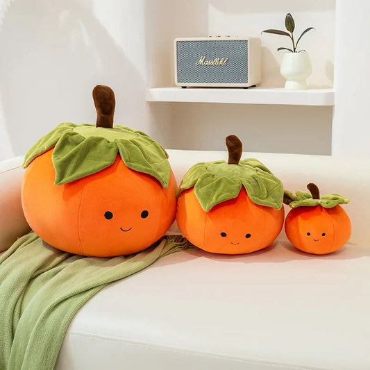 Persimmon Plush Toy - Soft Stuffed Fruit Doll, 6-14" | 16-36 cm — image 1
