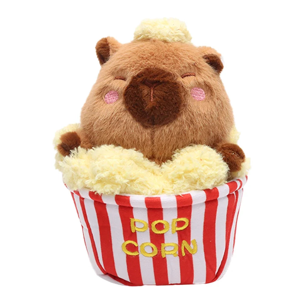 Puffed Rice Capybara Plush Toy | Cute Snack-Themed Stuffed Animal — image 2