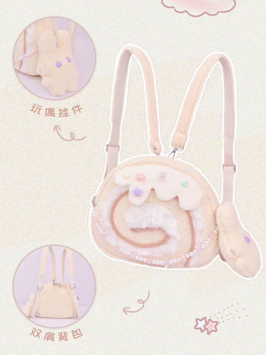 Cake Roll Plushie Shoulder Bag, 11"x9" | 28x23 cm — image 3