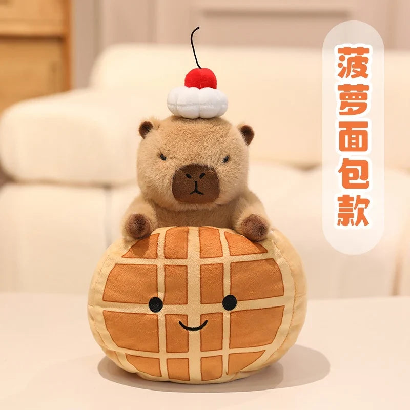 Ice Cream Capybara Plush Toy - Soft Dessert Animal & Nest, 8-13" | 20-33 cm — image 8