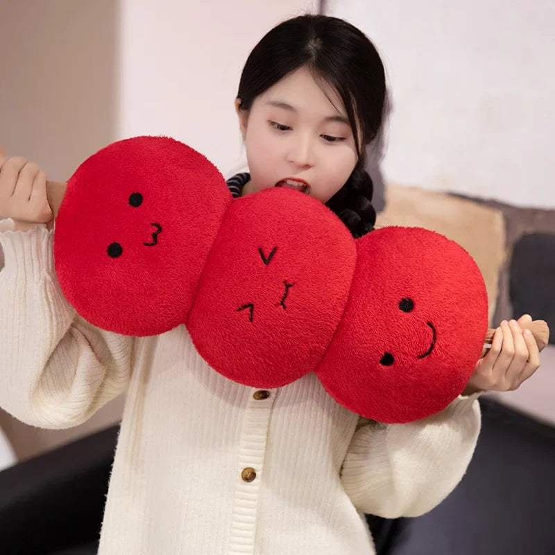 Tanghulu Plush Toy - Soft Candied Haws Pillow, 8-24" | 20-60 cm — image 2