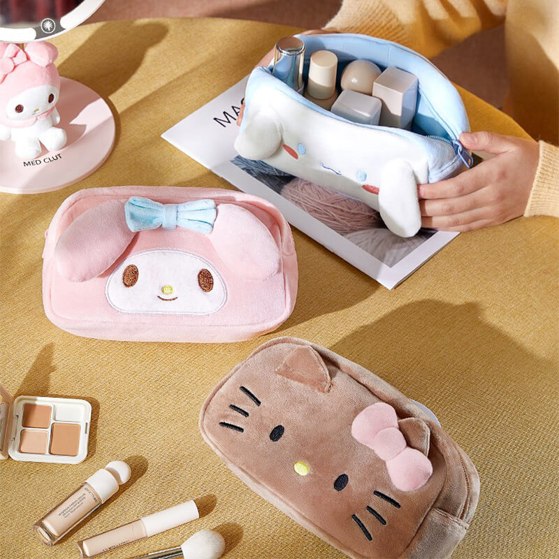 Sanrio Flocking Makeup Bag Pen Case — image 1