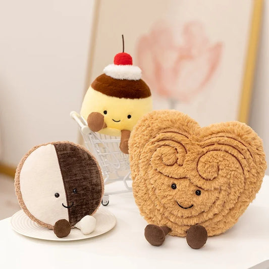 Afternoon Tea Dessert Cookie Plushies | Pudding, Cake & Biscuit Stuffed Dolls — image 1