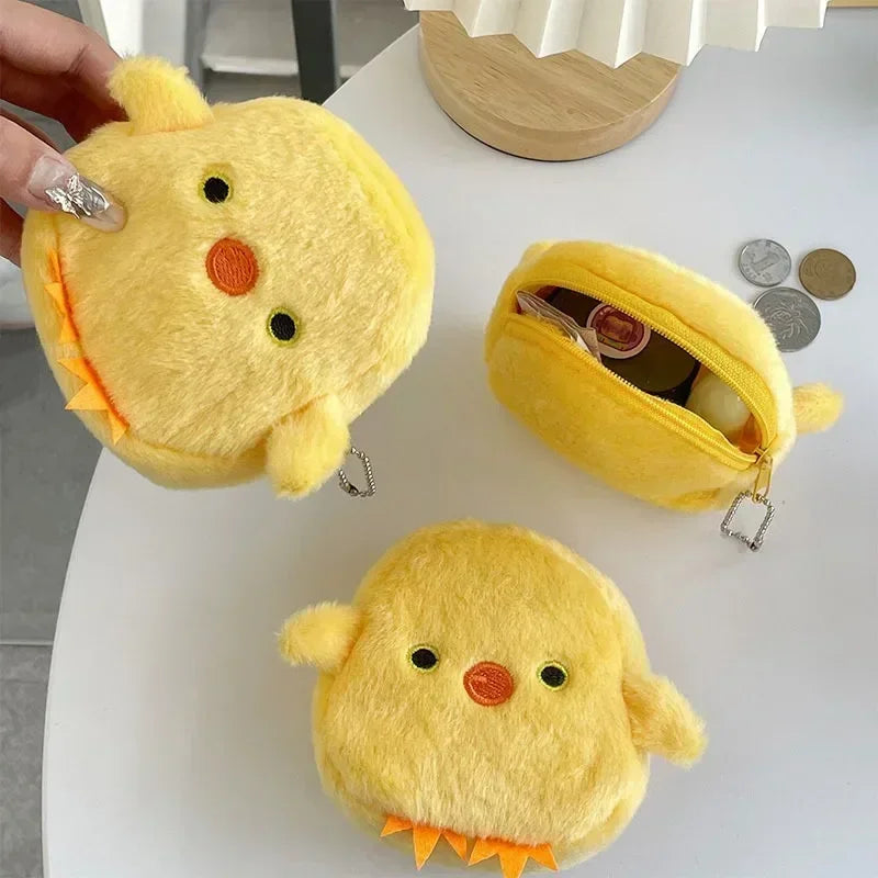 Duck Coin Purse - Soft Plush Zip Pouch — image 1