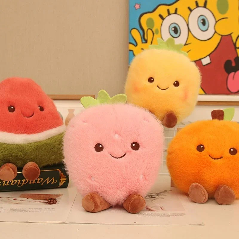 Soft Fruit Plush Toy Set | Pineapple, Strawberry & Watermelon, 22 cm — image 2