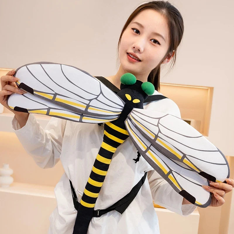 Praying Mantis and Mystic Dragonfly Plush Backpack — image 11