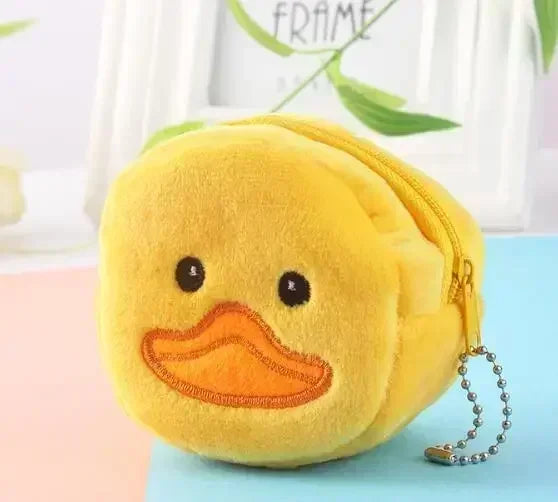 Duck Coin Purse - Soft Plush Zip Pouch — image 23
