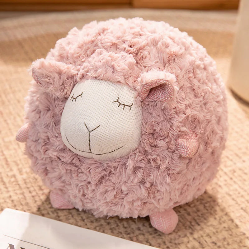 Fuzzy Sheep Plush Toy, Three Colors, 11" | 28 cm — image 10