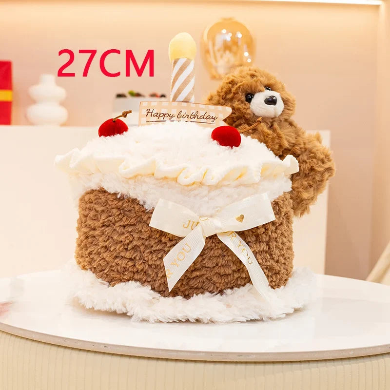 Simulation Cake Bear Plush | Bear with Birthday Cake Stuffed Toy — image 10
