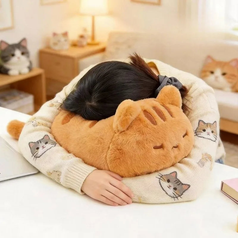 Orange Cat Plush Toy - Soft Fluffy Kitty Doll, 5-17" | 13-43 cm — image 5