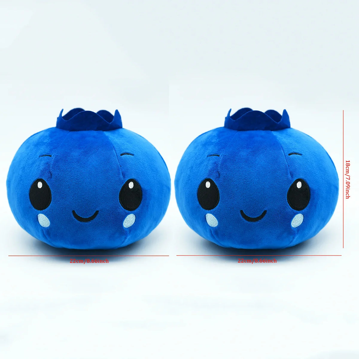 Blueberry Plush Toy - Soft Round Fruit Doll, 3-9" | 7-22 cm — image 11