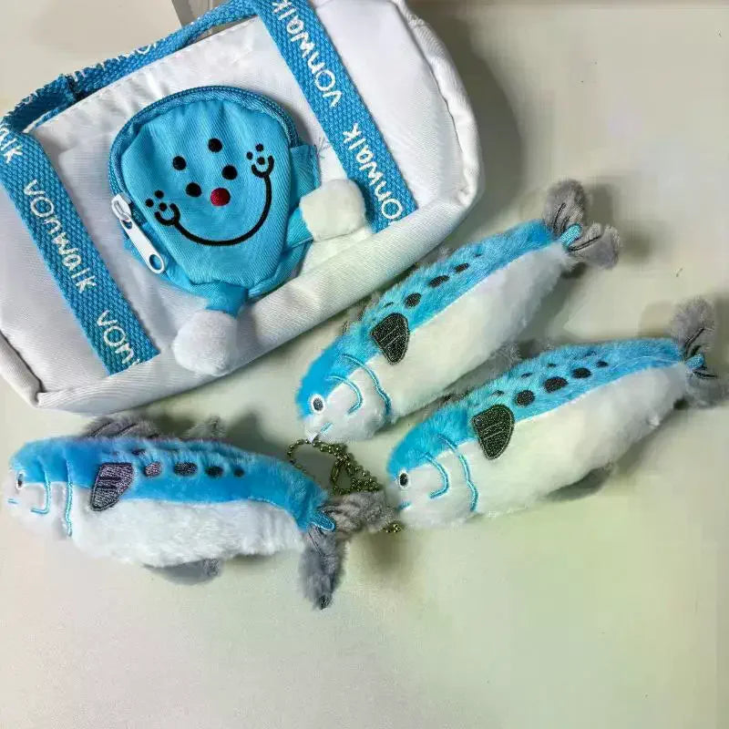 Mackerel Fish Plush Keychain - Cute Simulated Fish Charm, 5.5" | 14 cm — image 2