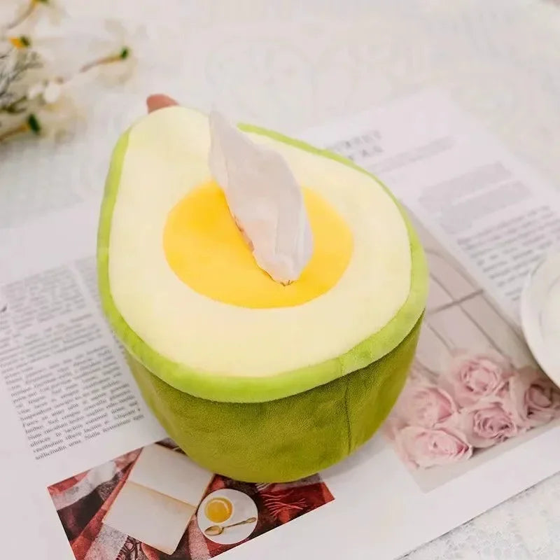 Plush Fruit Tissue Holder for Cars: Three Fruits — image 4