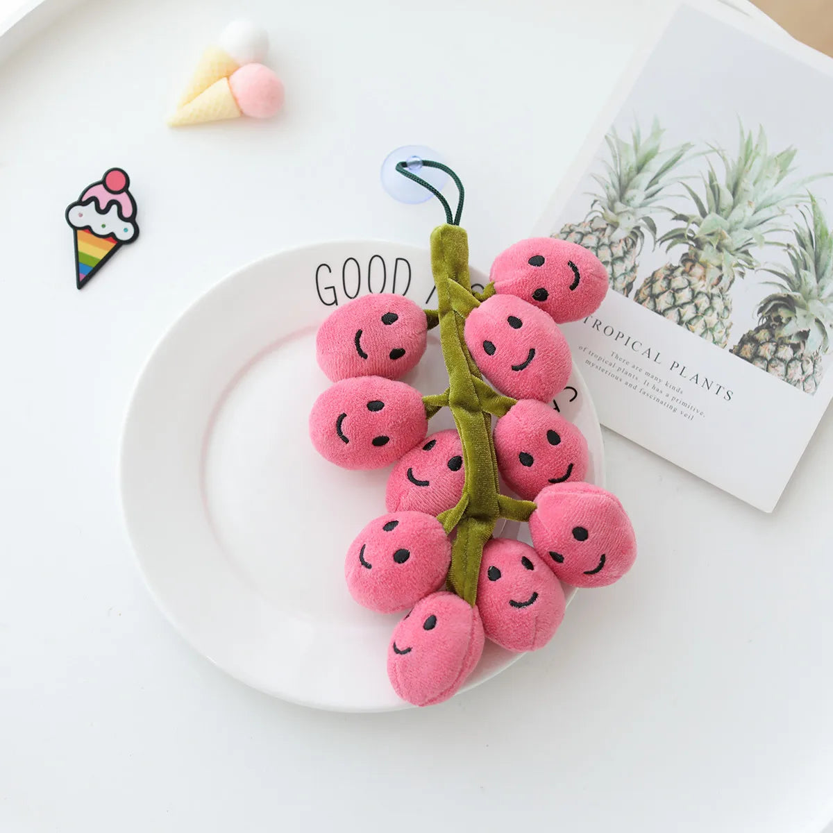 Plushie Smiling Stem of Grapes, 8-10" | 20-26 cm — image 2