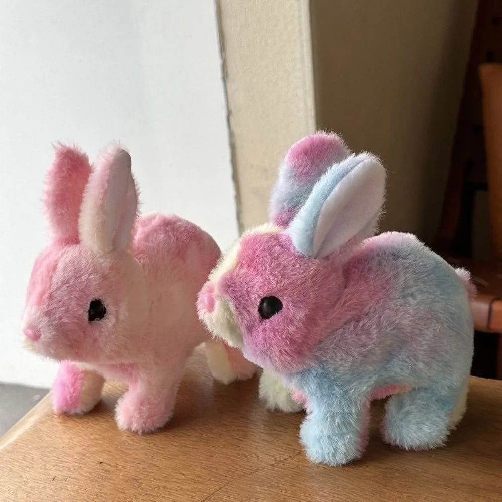 Tie-Dye Electric Bunny Plushie, 4" | 10 cm - Batteries not Included — image 4