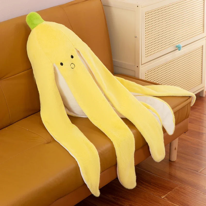 Cute Banana Peel Plush Toy | Funny Slipping Banana Stuffed Animal — image 2