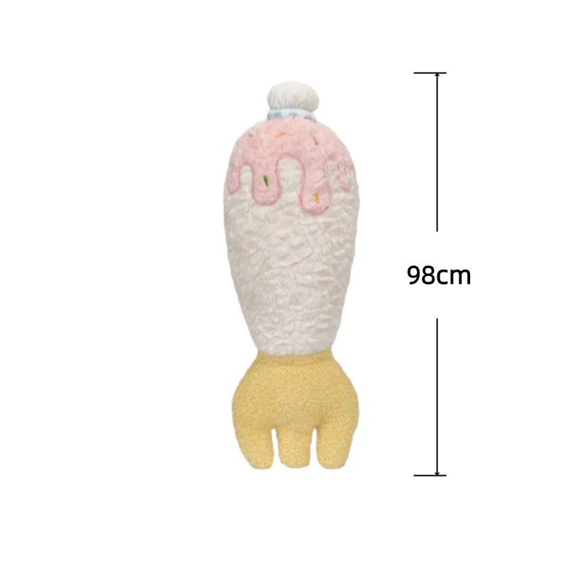 Fried Shrimp Fork Plush Pillow - Long Soft Snack, 22-39" | 56-100 cm — image 9