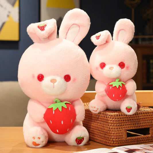 Strawberry Bunny Plushie, 11-16" | 27-40 cm — image 1