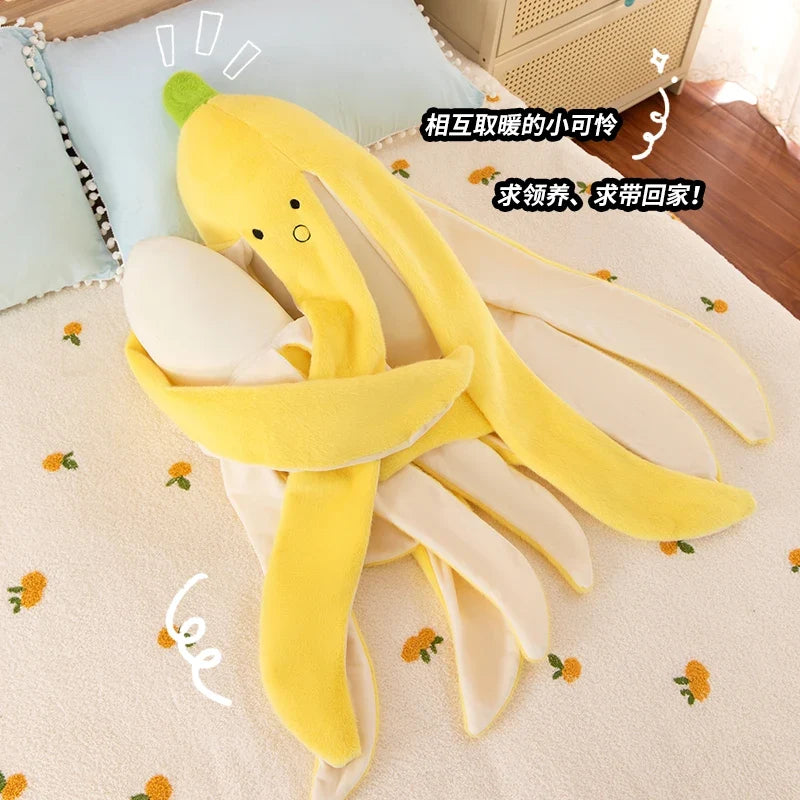 Cute Banana Peel Plush Toy | Funny Slipping Banana Stuffed Animal — image 3