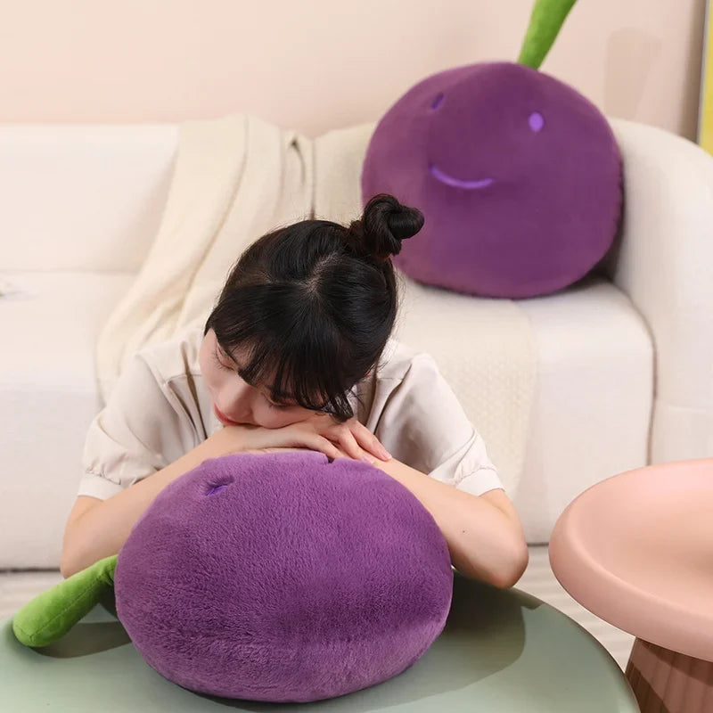 Grape Cluster Plush Toy | Cute Stuffed Fruit Plushie — image 4