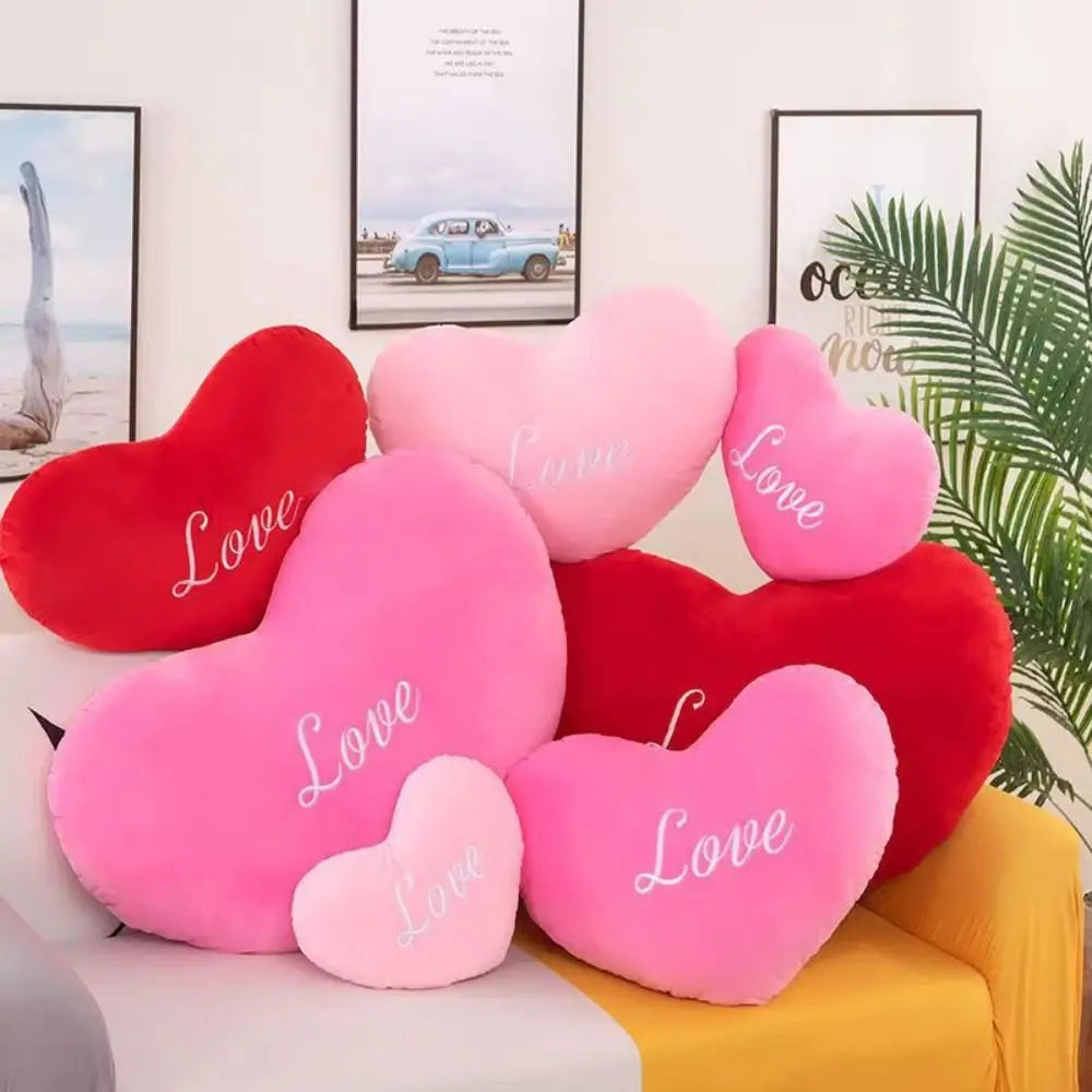 Plush Conversation Heart Throw Pillow — image 1
