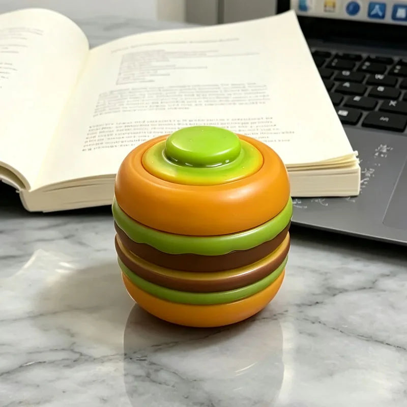 Hamburger Fidget Spinner — Press to Spin Stress Relief Toy – product image 4