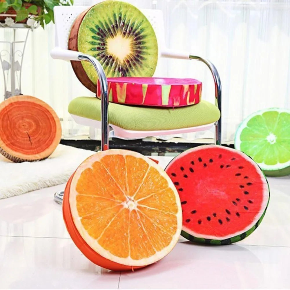 Sliced Fruit Seat Cushion Plushies, Six Styles, 13" | 32 cm — image 2