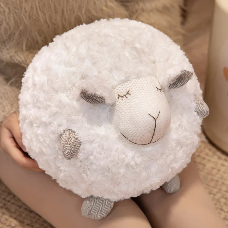 Fuzzy Sheep Plush Toy, Three Colors, 11" | 28 cm — image 2