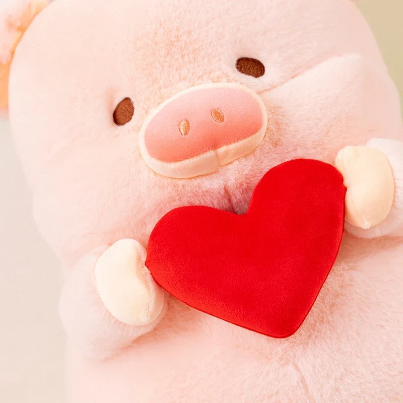 Pig Plushie Holding a Valentine's Heart, 8-12" | 20-30 cm — image 6