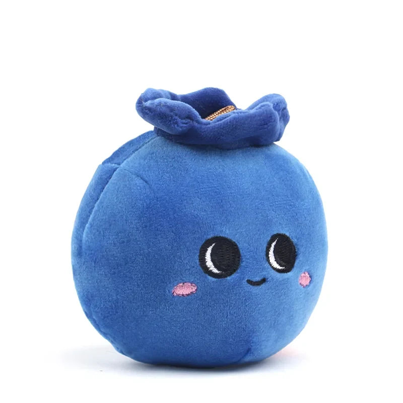 Mini Blueberry Plush Toy - Tiny Soft Fruit Doll, 3" | 8 cm — image 1