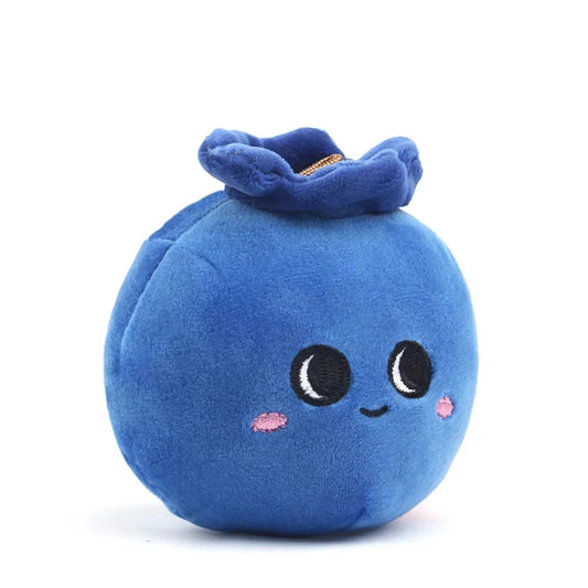 Mini Blueberry Plush Toy - Tiny Soft Fruit Doll, 3" | 8 cm — image 1