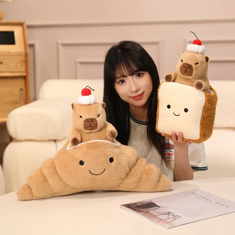Ice Cream Capybara Plush Toy - Soft Dessert Animal & Nest, 8-13" | 20-33 cm — image 3