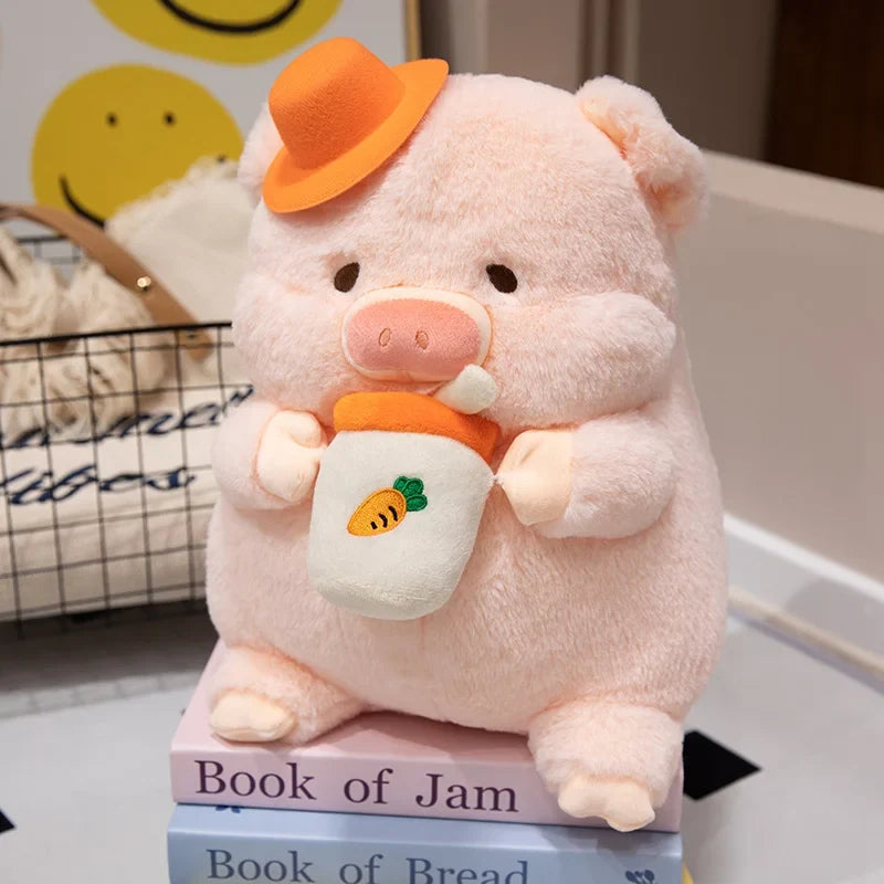 Milk Tea Pig Plush Toy - Soft Pig in Cup Pillow, 14-18" | 35-45 cm — image 10