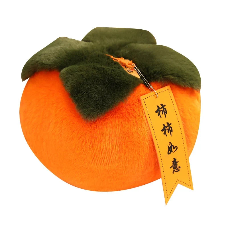 Fluffy Persimmon Plush Pillow | Long Body Cushion, 20–40 cm — image 6