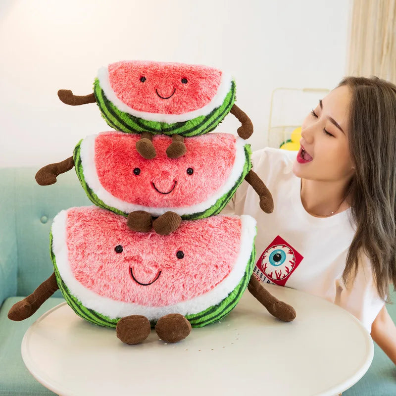 Cartoon Watermelon/Cherry Wedge Plush Toy, 20-24" | 50-60 cm — image 3