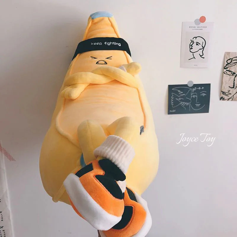 Keep Fighting Banana Man Plush Pillow - Funny Long Banana Cushion, 28" | 70 cm — image 5