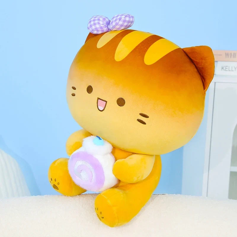 Bread Kitten Plush Pillow - Soft Cat-in-Bread Cushion, 16" | 40 cm — image 6