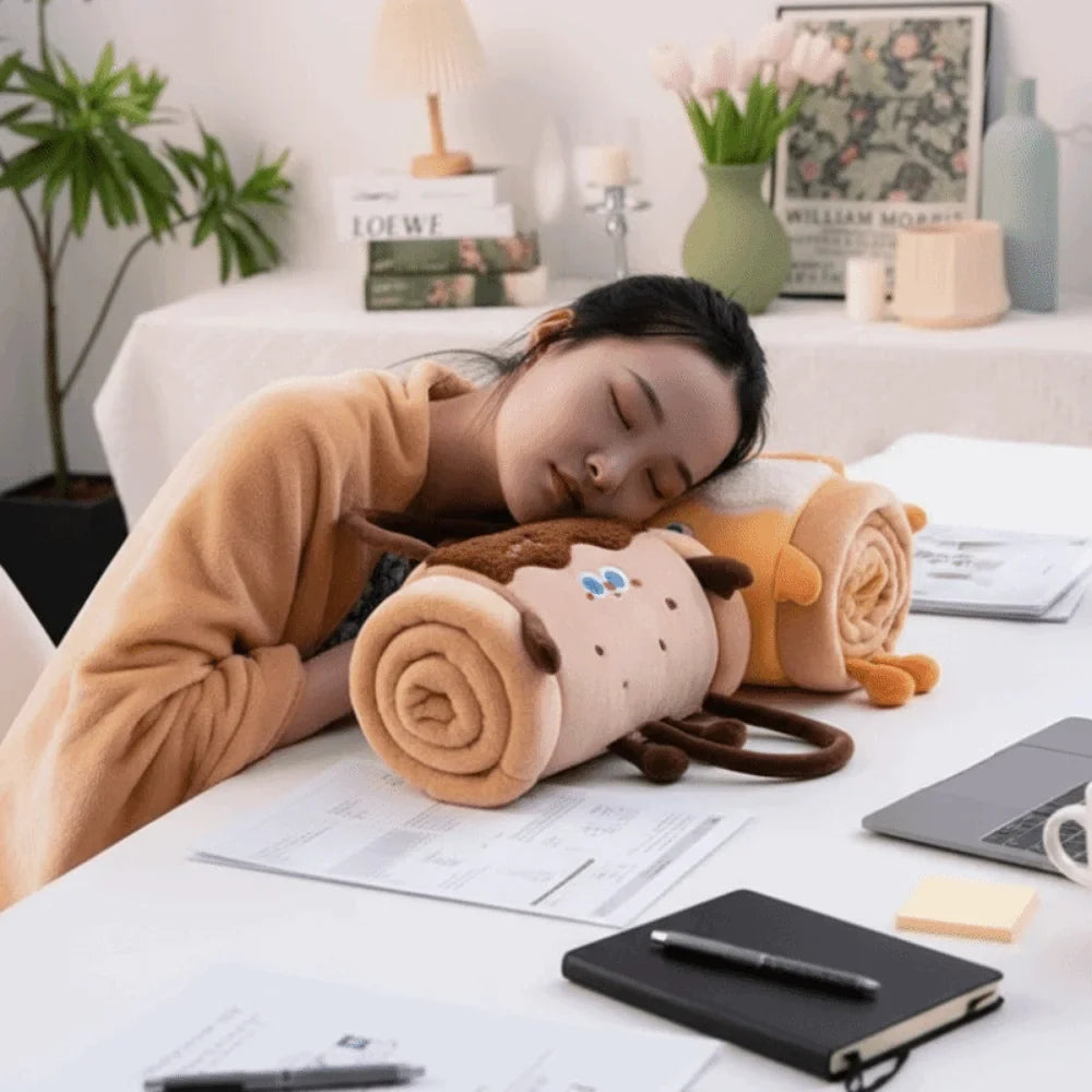 Dessert Roll Plush Blanket - 2-in-1 Cozy Throw & Plush Toy, 31-39" | 80-100 cm — image 3