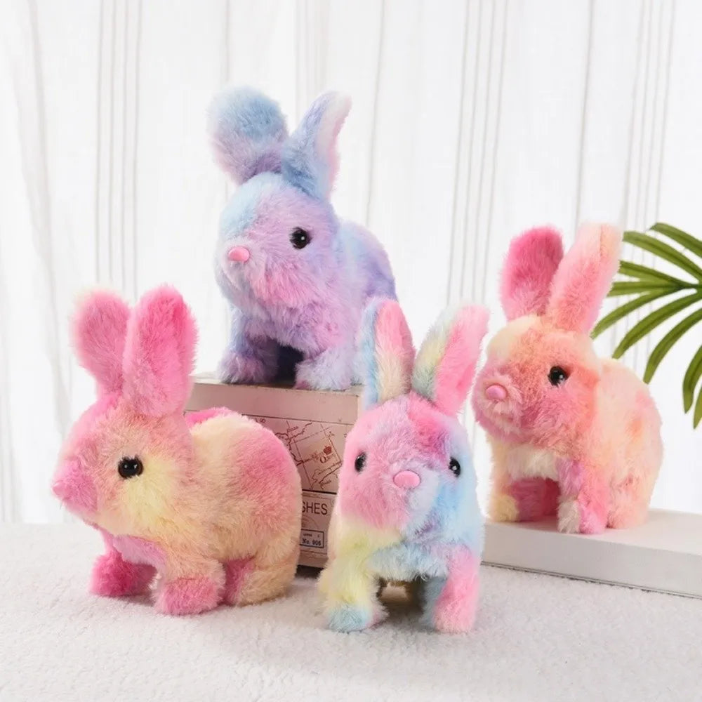 Tie-Dye Electric Bunny Plushie, 4" | 10 cm - Batteries not Included — image 6