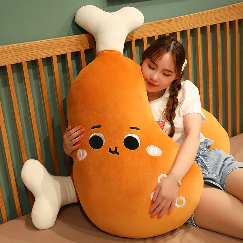 Giant Chicken Leg Drumstick Plush Pillow, 20-39" | 50-100 cm — image 4