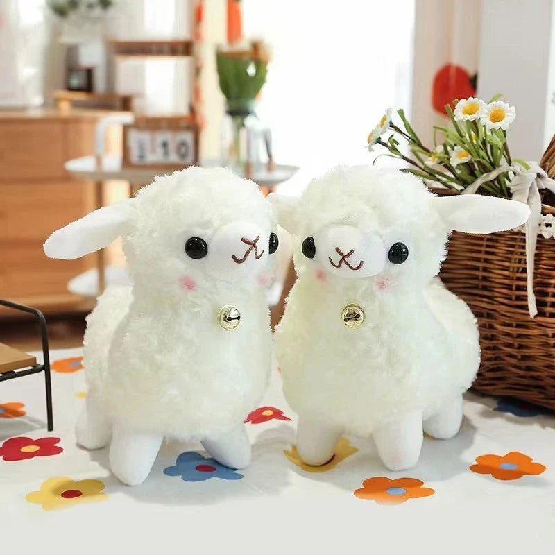 Farmyard Lamb Stuffed Animal with Bell, 9" | 23 cm — image 1