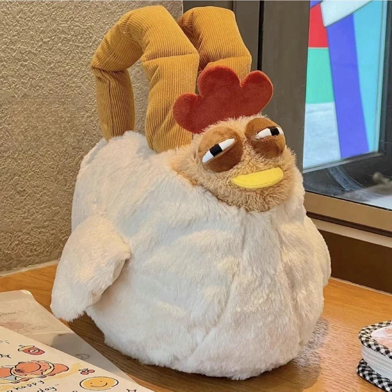 Cute Chicken Crossbody Bag | Novelty Animal Plush Shoulder Bag, 13\ | 32 cm" — image 7