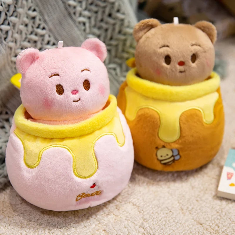 Honey Jar Bear Plush Doll | Stuffed Bear in Honey Pot, 7\ | 18 cm" — image 5