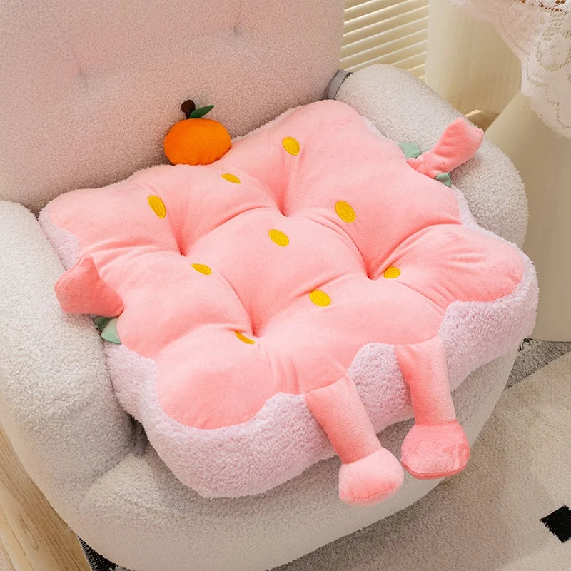 Strawberry Seat Cushion - Soft Plush Chair Pad, 16" | 40 cm — image 6