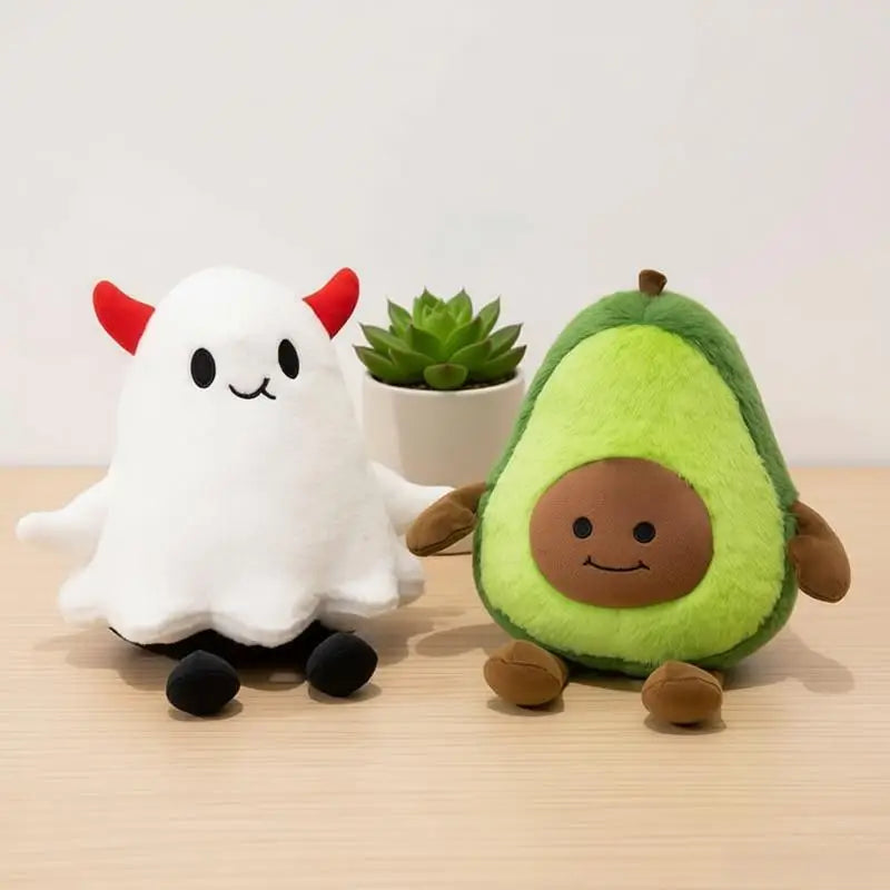 Avocado Ghost Plush Pillow – Spooky Meets Brunch, 12" | 30 cm — image 6