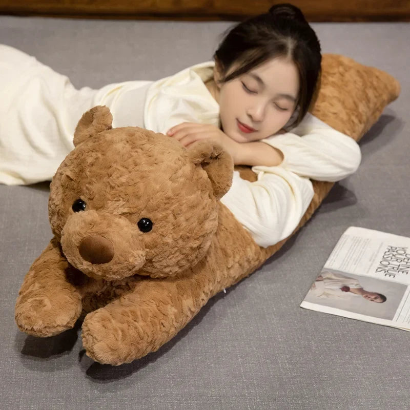 Long Fluffy Bear Snuggle Buddy Plushies — image 7